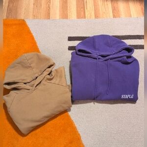 2/10$ Everlane Gold & Staple Purple Hoodies- size Large